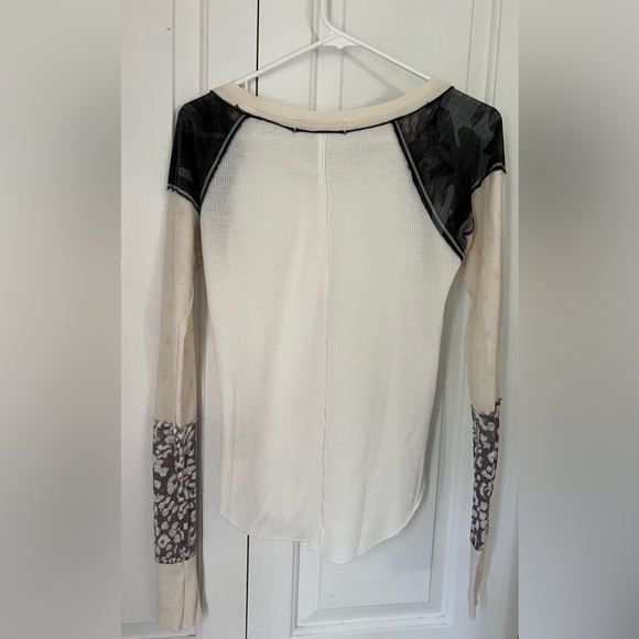Free People Bright Side Thermal Top Snow Size Small - Picture 13 of 16